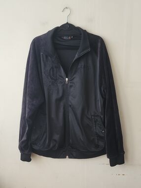 COOGI Black Men's Lightweight Zip Jacket.